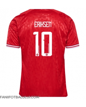 Danemarca Christian Eriksen #10 Tricou Fotbal Replică European 2024 Barbati Acasa